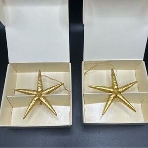 Margaret Furlong "A Star In The Night" Gold Leaf Over Porcelain Ornament  1992